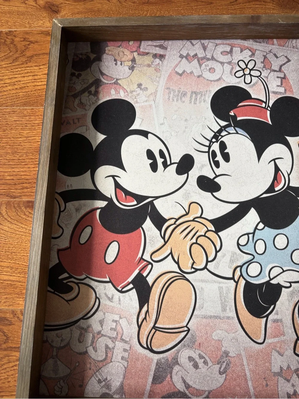 Disney Mickey & Minnie wooden artwork